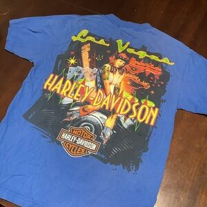 Blue Harley Davidson Las Vegas T-Shirt